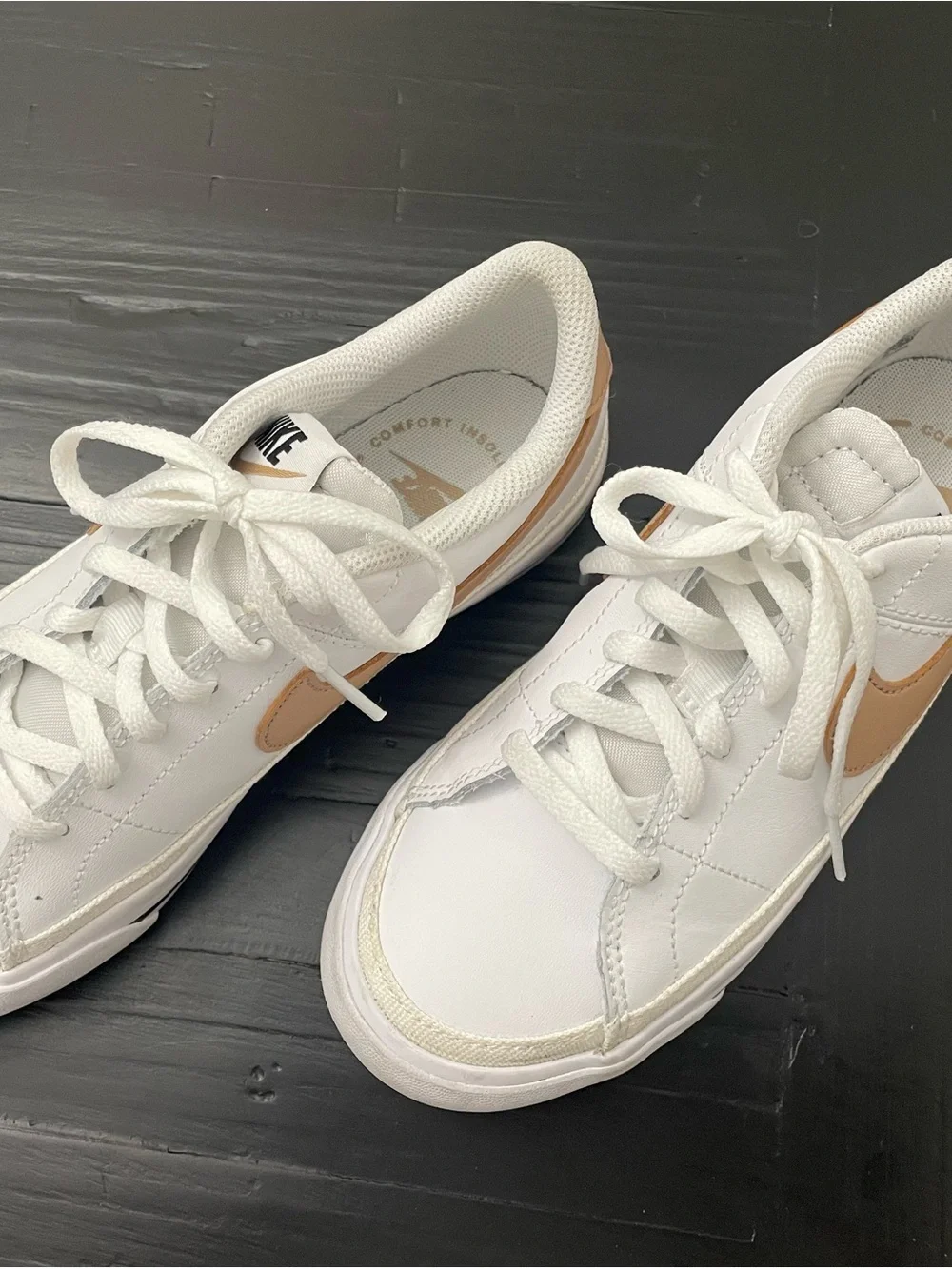 Nike Court Legacy - Youth White/Tan